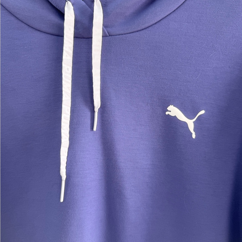 Women’s Puma athletic crop top hoodie, purple size small never worn - Picture 4 of 6